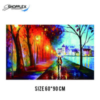 FREE SHIPPING -City by the Lake Single Canvas Painting Design Piece Art 131