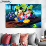 FREE SHIPPING WITHIN AUS-Mickey and Minnie Canvas Painting Design for Kids Art 12