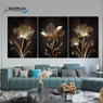 FREE SHIPPING Golden Flower 3 Piece Design Set 83