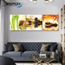 FREE SHIPPING Orange Green Yellow Stone Design 3 Piece Canvas Painting Design Piece Art 85