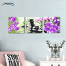 FREE SHIPPING Pebble Crocus 3 Piece Canvas Painting Design Piece Art 91