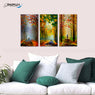 FREE SHIPPING Reprint Walk In Park 3 Piece Canvas Canvas Painting Design Piece Art 96