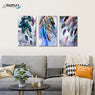 FREE SHIPPING Abstract Feather Nordic 3 Piece Canvas Canvas Painting Design Piece Art 97