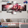 FREE SHIPPING Neutral Lower Astonishing Flower 5 Piece Design Canvas Painting Framed Art 77