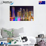 FREE SHIPPING -Night City View Single Canvas Painting Design Piece Art 1