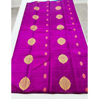 Women Pure Handloom Kanchipuram silk saree with 1 gram gold & copper jari