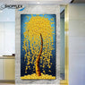 FREE SHIPPING -Hand Painted Tree Single Canvas Painting Design Piece Art 117