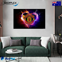 FREE SHIPPING WITHIN AUS-Manchester United Football Club Sports Single Canvas Painting Design Piece Art 26