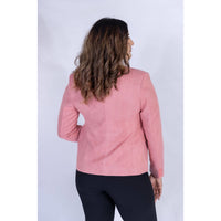 Pink Suede Blazer