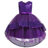 Grils Purple Frock Tail Dress