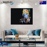 FREE SHIPPING WITHIN AUS-Lord Krishna Single Canvas Painting Design Piece Art 25