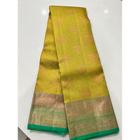 Women Pure Handloom Kanchipuram Silk saree with 2 gram jari