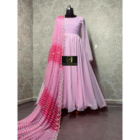 Women Long Gown with Dupatta