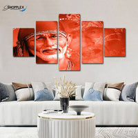 FREE SHIPPING Shirdi Sai 5 Piece Design Canvas Painting Framed Art 19