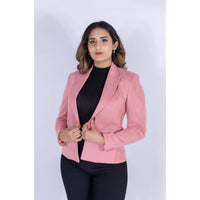 Pink Suede Blazer