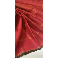 Women Pure Handloom Kanchipuram silk saree with 1 gram gold jari