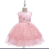 Girls Pink Party Frock