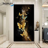 FREE SHIPPING -Black Background Butterfly Single Canvas Painting Design Piece Canvas Art 118