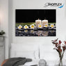 FREE SHIPPING -Frangipani White and Yellow Flower Single Canvas Painting Design Piece Art 81