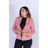 Pink Suede Blazer