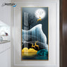 Abstract Landscape Deer under Moonlight Design Single Piece Crystal Art P20