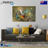 FREE SHIPPING -Hindhu God Ganesha Single Canvas Painting Design Piece Art 16